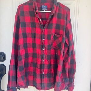 Jackson Hole Red and black flannel size 3XL 100% cotton